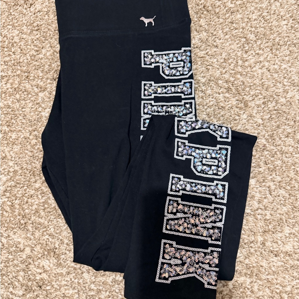 Victoria's Secret PINK Black Leggings